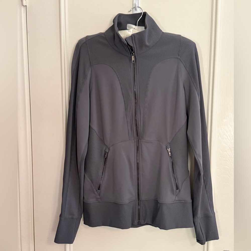 Lululemon Full-Zip Gray Jacket - Size 10 like new